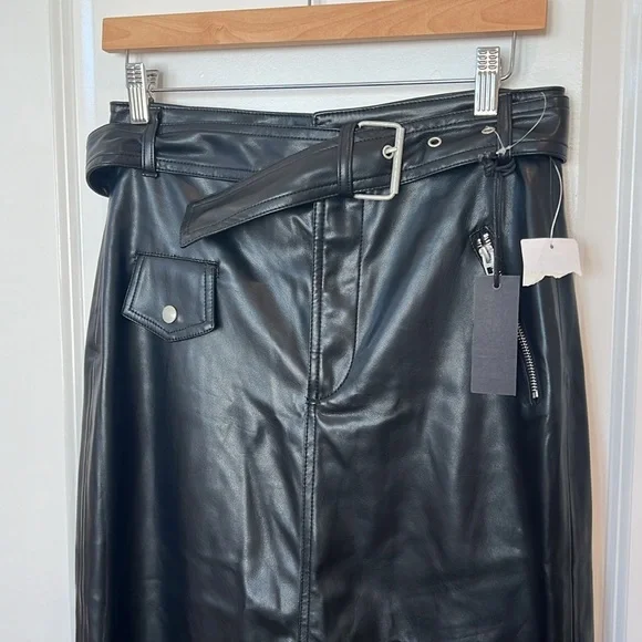 nwt BLANK NYC Faux Leather Maxi Skirt - Picture 2 of 10